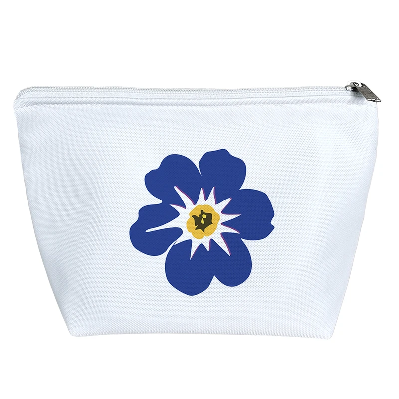 کیف لوازم آرایش دخترانه خندالو مدل گل آبی کد 8720