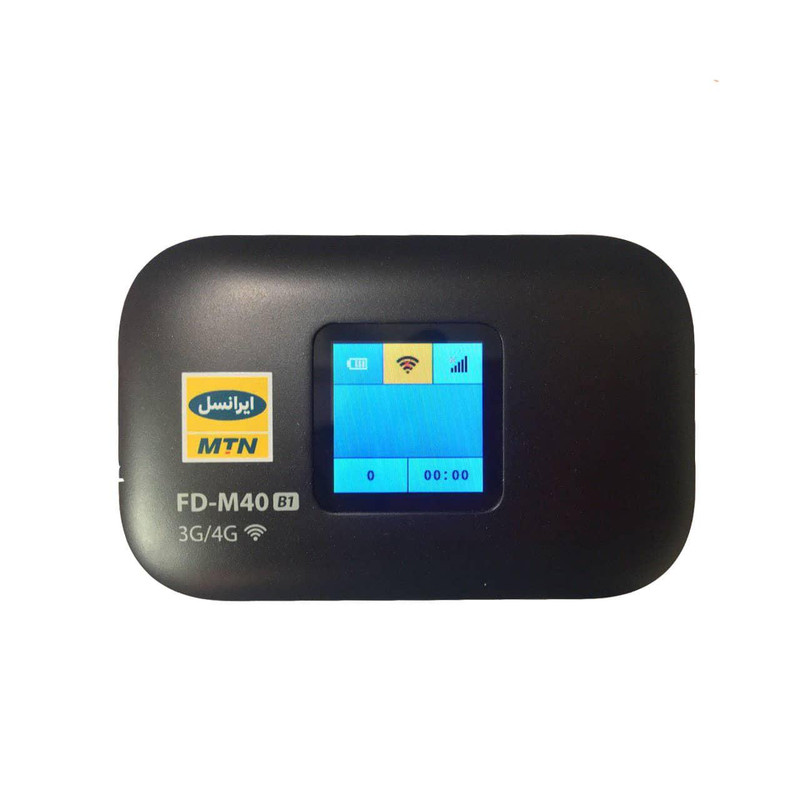 مودم 3G/4G قابل حمل ایرانسل مدل FD-M40 B1 به همراه 60 گیگابایت اینترنت 6 ماهه و 1 عدد سیم کارت دائمی طلایی