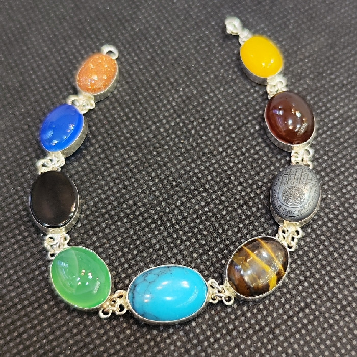 دستبند نقره زنانه مدل 9 کد 3000 دستبند نقره زنانه مدل 9 کد 3000