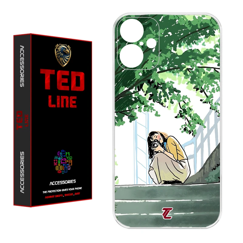 کاور تدلاین طرح دختر عکاس کد 1206 مناسب برای گوشی موبایل اپل Iphone 16