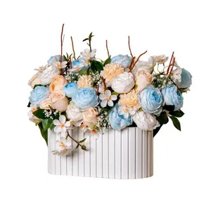 گلدان به همراه گل مصنوعی مدل 019