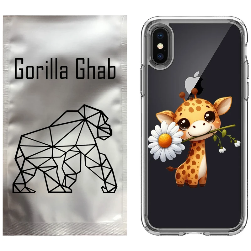 کاور گوریلا قاب مدل CLG کد 38 طرح زرافه مناسب برای گوشی موبایل اپل iPhone X / XS