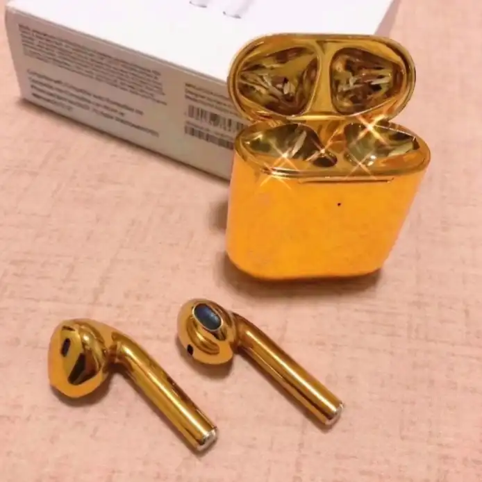هدفون بی سیم مدل AirPods 2 New Gold