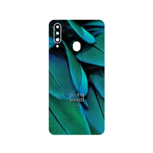 MAHOOT Green Feather Cover Sticker for Samsung Galaxy A20s