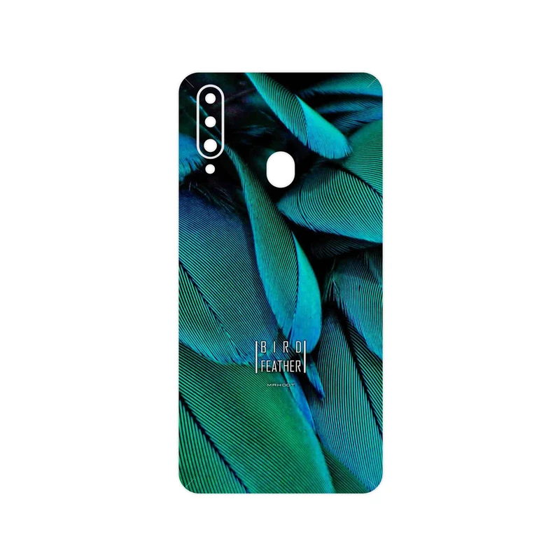 برچسب پوششی ماهوت مدل Green Feather مناسب برای گوشی موبایل سامسونگ Galaxy A20s