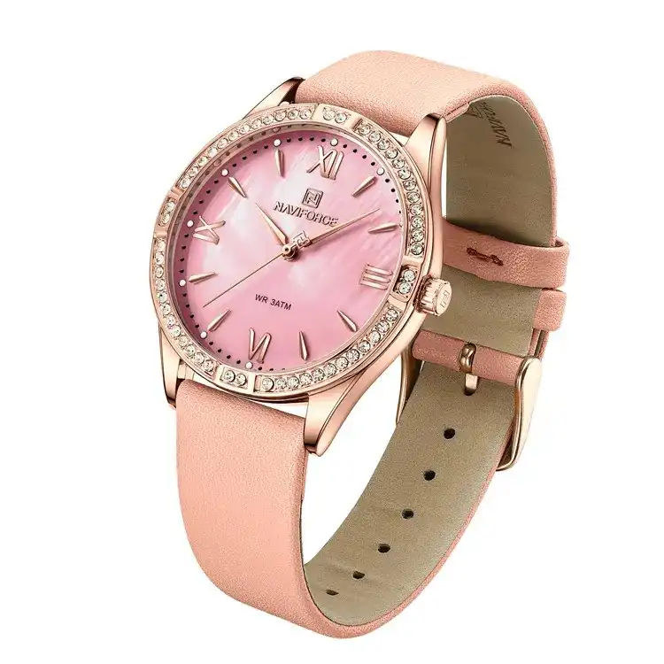 ساعت مچی عقربه ای زنانه نیوی فورس مدل NF5038RGR