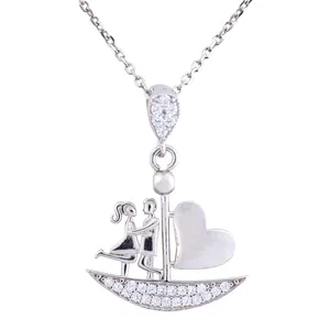 گردنبند نقره زنانه مدل AMT_M029