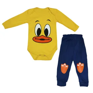 ست بادی و شلوار نوزادی مدل مگ مگ