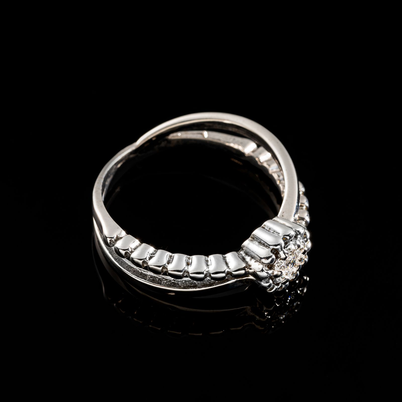 حلقه طلا 18 عیار زنانه جواهری سون مدل 2245 -  - 2
