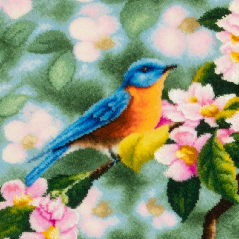 قیمت و خرید تابلو فرش دستباف سی پرشیا مدل پرنده و شکوفه های بهاری کد 903155