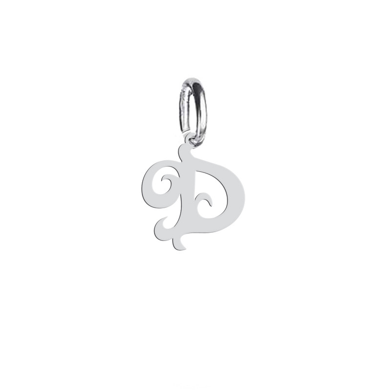 آویز گردنبند نقره هایکا طرح حرف D مدل h.n 786