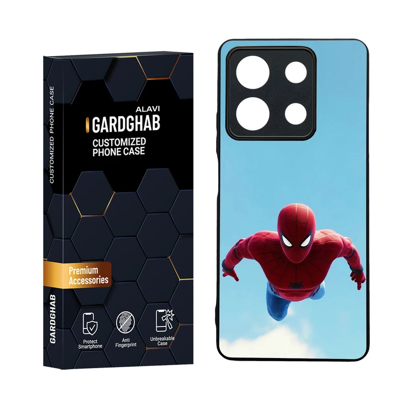 کاور گارد قاب مدل دورژله ای پشت گلس پسرانه مناسب برای گوشی موبایل شیائومی Redmi Note 13 5G