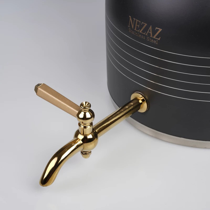 ست کتری و قوری نزاز مدل قالب ترک رنگی