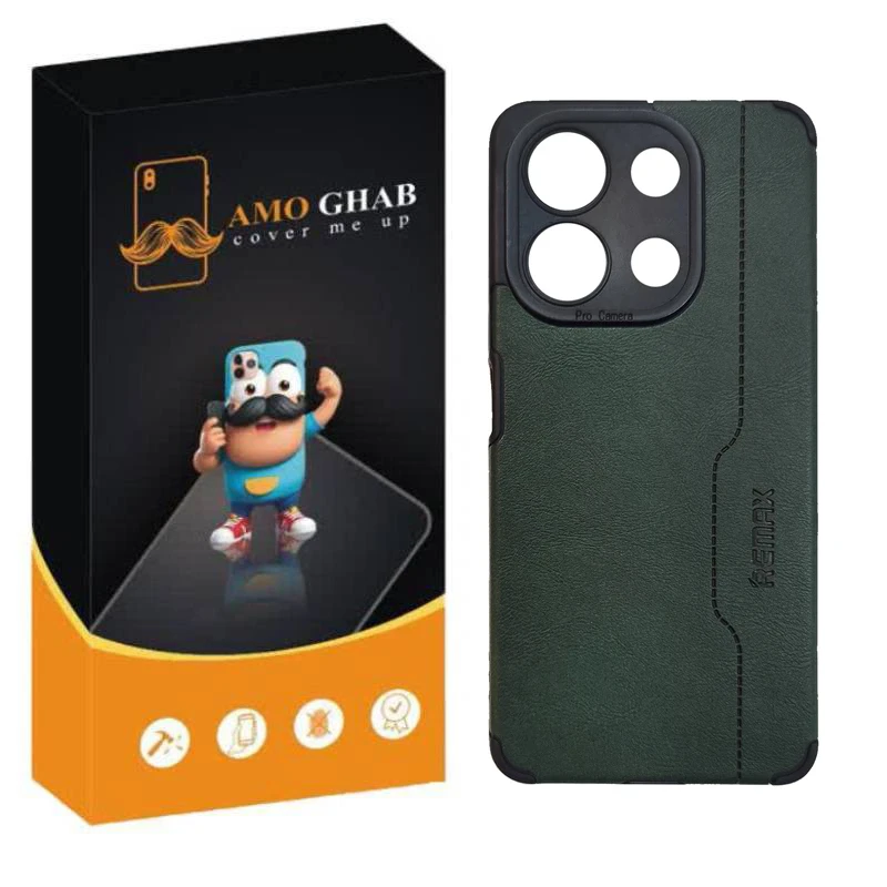 کاور عمو قاب مدل چرم RMX مناسب برای گوشی موبایل شیائومی Redmi Note 13 4G