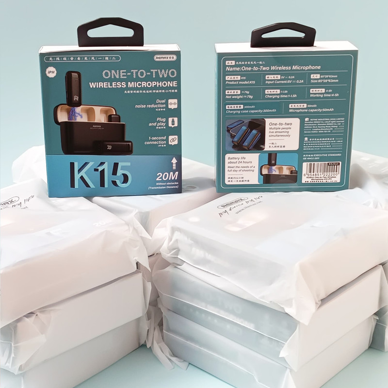 ست میکروفن بی سیم ریمکس مدل  K15 IPH