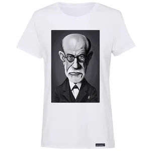 تی شرت آستین کوتاه زنانه 27 مدل Sigmund Freud کد MH940