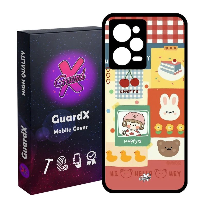 کاور گارد ایکس طرح دختر مدل Glass10515 مناسب برای گوشی موبایل شیائومی Redmi Note 12 Pro 5G/Poco X5 Pro 5G/Note 12 Pro Pro speed
