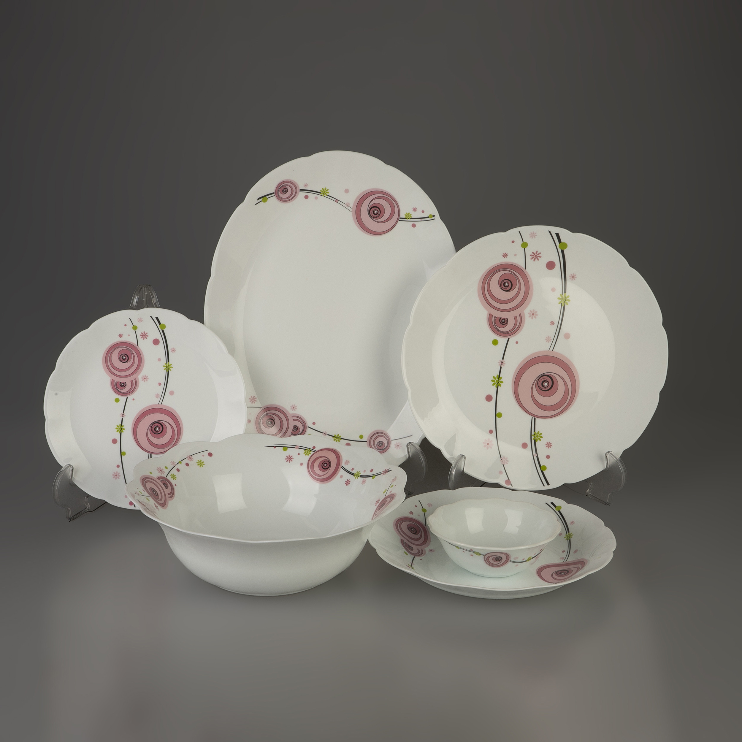 سرویس غذا خوری 26 پارچه دسینی مدل نیو آلویس سرویس غذا خوری 26 پارچه دسینی مدل نیو آلویس
