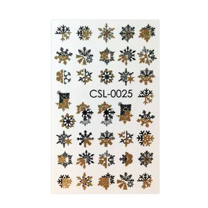 لنز ناخن مدل برف کد 25