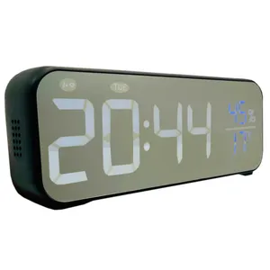 ساعت رومیزی دیجیتال مدل  آینه ای طرح LED Music Alarm Clock کد 1611.3