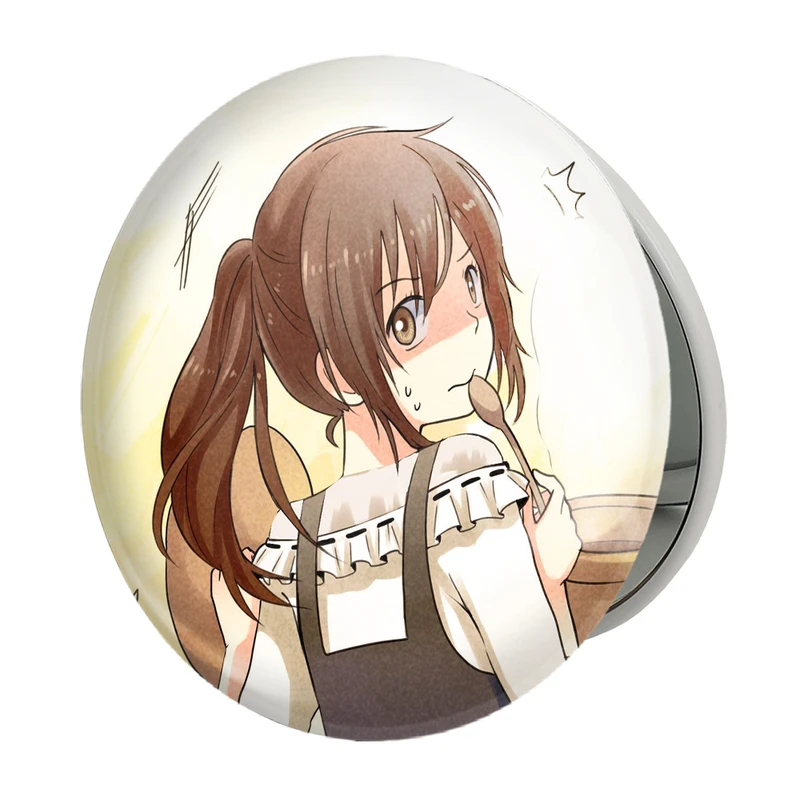 آینه جیبی خندالو طرح ساشا انیمه دختر مدل تاشو کد 12123 