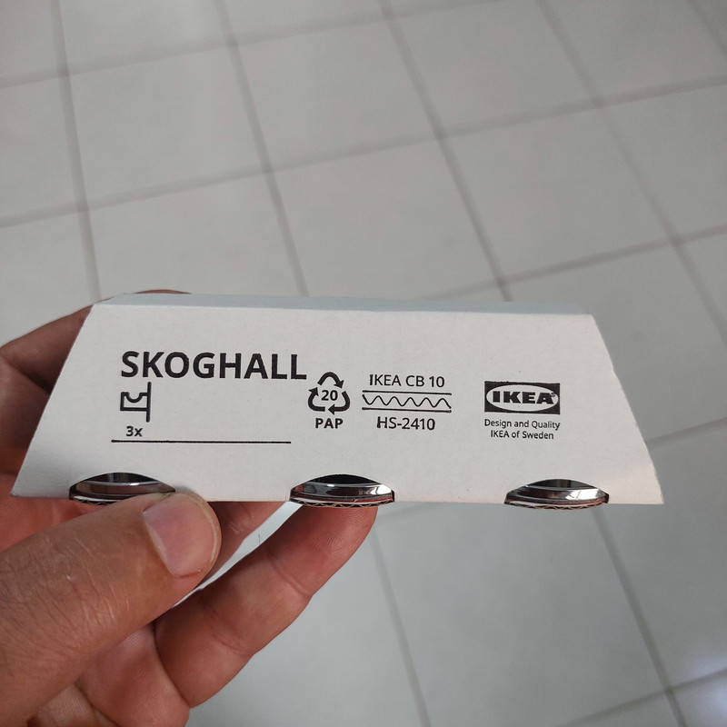 آویز حوله ایکیا مدل SKOGHALL-2025 بسته ۳ عددی