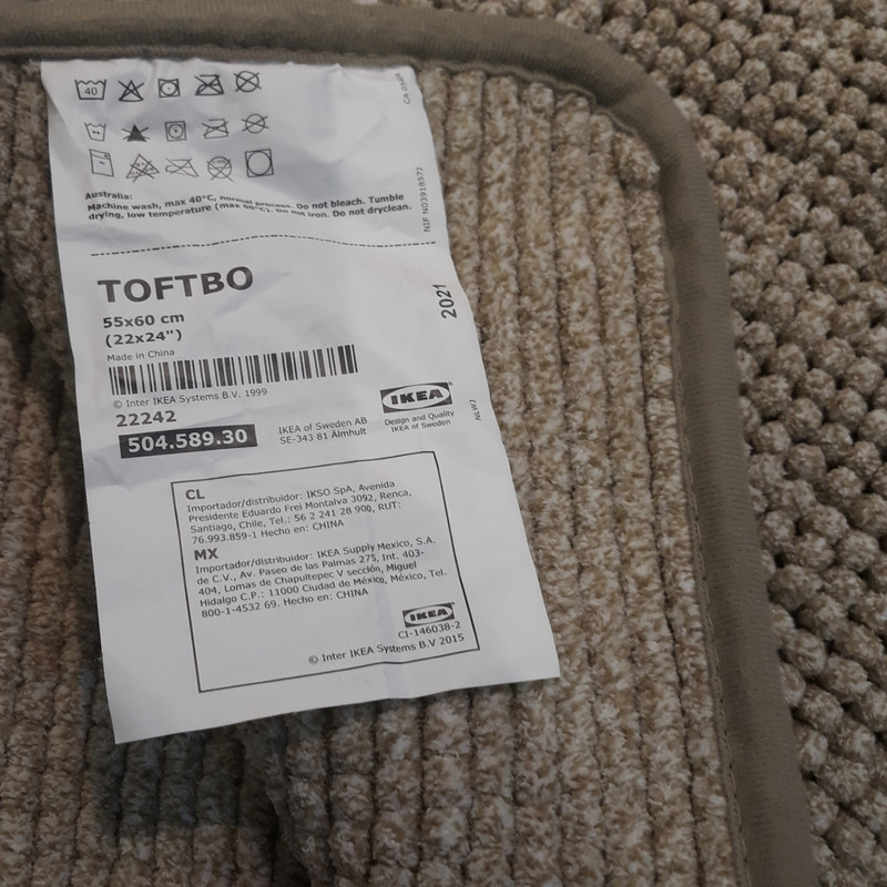 پادری توالت فرنگی ایکیا مدل TOFTBO سایز 60x55 سانتی متر