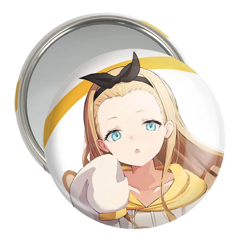 آینه جیبی خندالو مدل کورومی انیمه لیکوریس ریکویل Lycoris Recoil  کد 22972