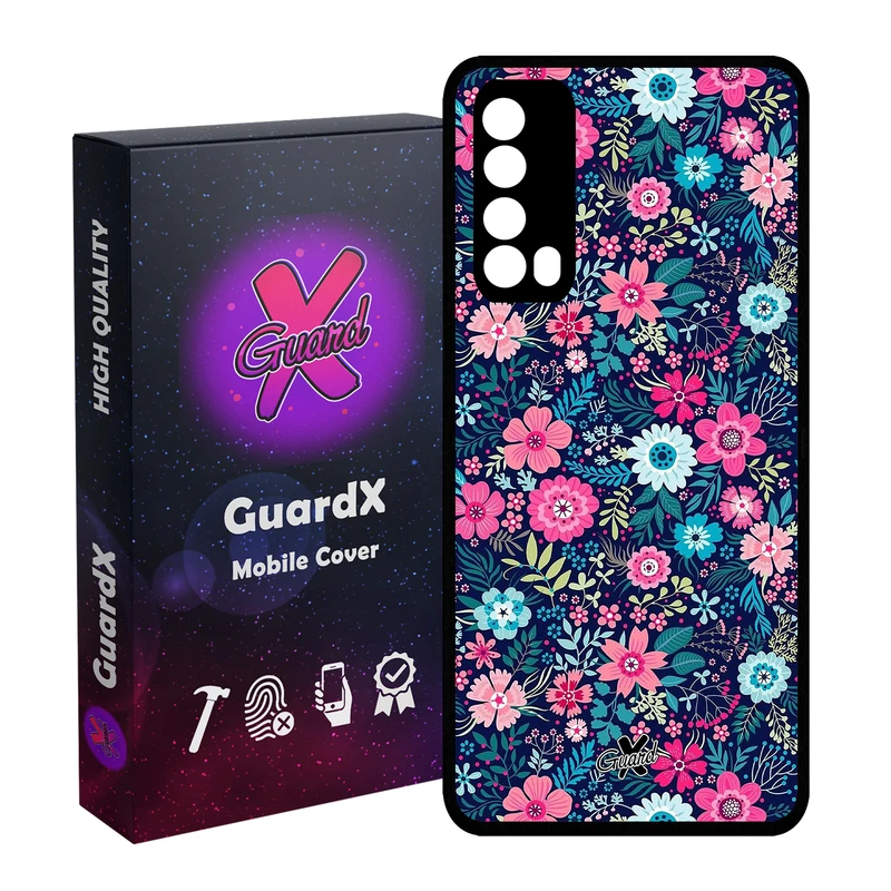 کاور گارد ایکس طرح Flower مدل Glass10210 مناسب برای گوشی موبایل هوآوی Y7A / P Smart 2021