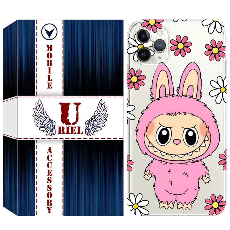 کاور یوریل مدل Clear کد 106 طرح لبوبو Labubu مناسب برای گوشی موبایل اپل iPhone 11 Pro Max