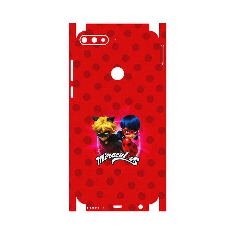 برچسب پوششی ماهوت مدل Ladybug and Cat Noir-FullSkin مناسب برای گوشی موبایل هوآوی Y7 Prime 2018