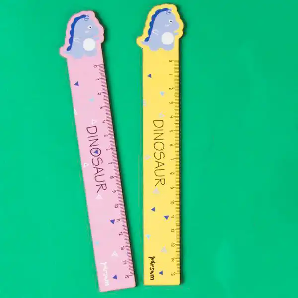 خط کش 15 سانتیمتری پرسام طرح دایناسور کد D2