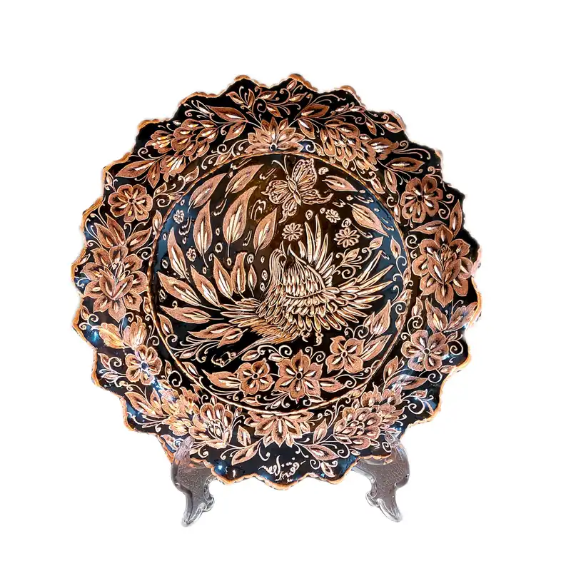 سینی مسی مدل الماس تراش کد 30