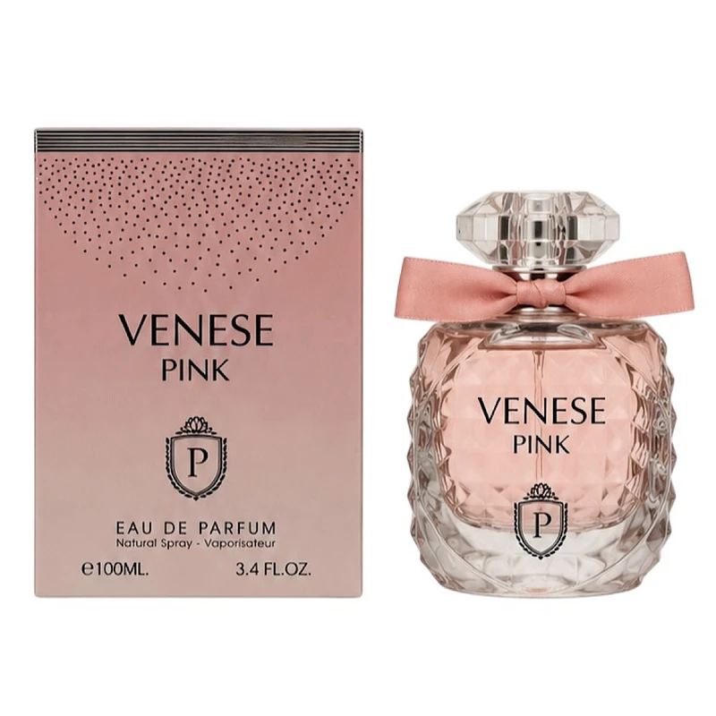 ادکلن ادوپرفیوم زنانه پارلیمنت مدل venese pink با رایحه خنک حجم ۱۰۰ میلی لیتر