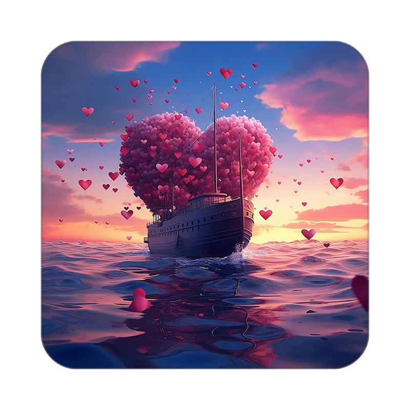 زیر لیوانی کاکتی مدل عاشقانه کد mp12146