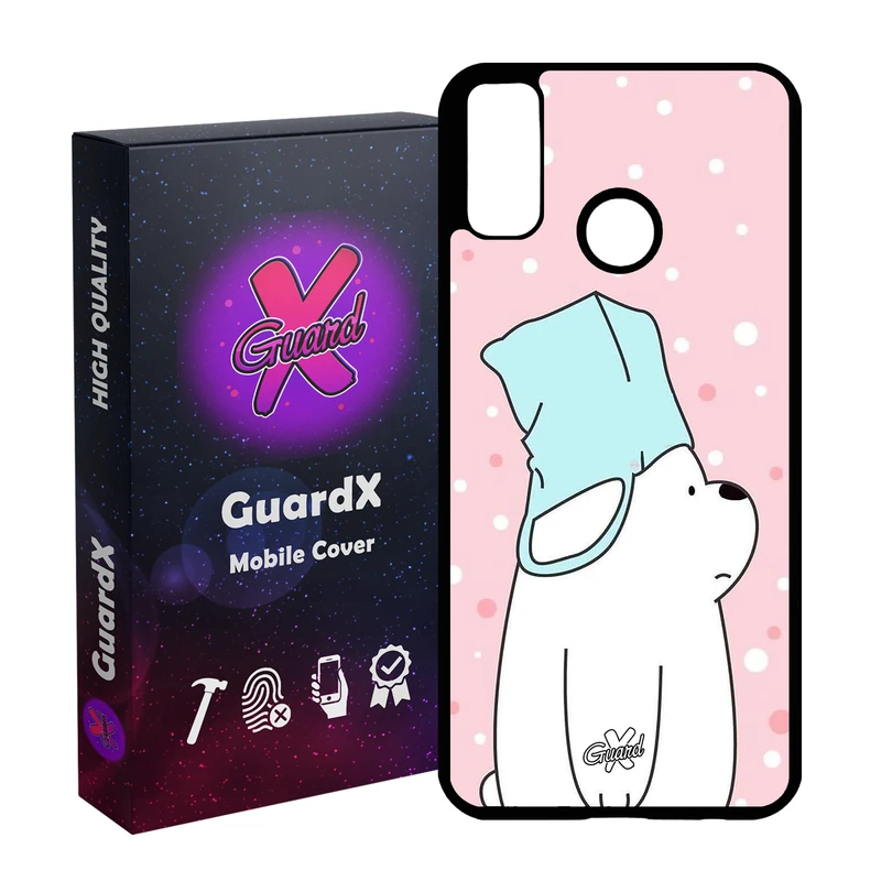 کاور گارد ایکس طرح Bear مدل Glass10019 مناسب برای گوشی موبایل هوآوی Y8s