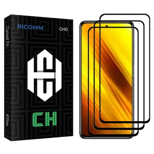 Ricomm CH glass Screen Protector For Xiaomi Xiami Redmi Poco X3 Pack Of 3