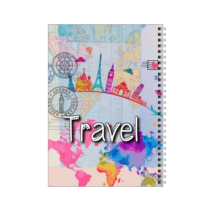 دفتر مشق 50 برگ بامبیلیپ طرح سفر آبرنگی کد 8490401