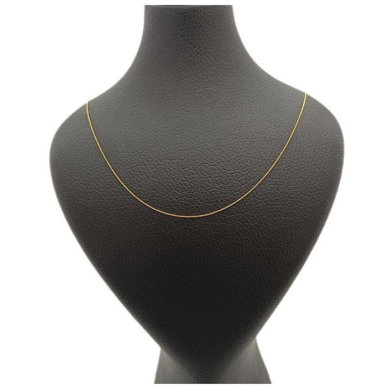 زنجیر طلا 18 عیار زنانه جواهری ماهوور مدل قلم دانه ریز 01