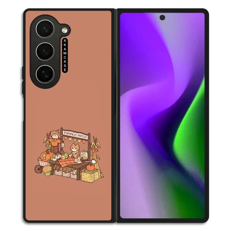 کاور آکام مدل AMC-WSGZFOLD6-PUMPKIN-3 مناسب برای گوشی موبایل سامسونگ Galaxy Z Fold 6