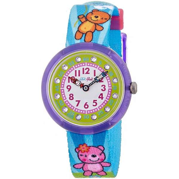 ساعت مچی عقربه ای بچه گانه فلیک فلاک FBNP005 ساعت مچی عقربه ای بچه گانه فلیک فلاک FBNP005