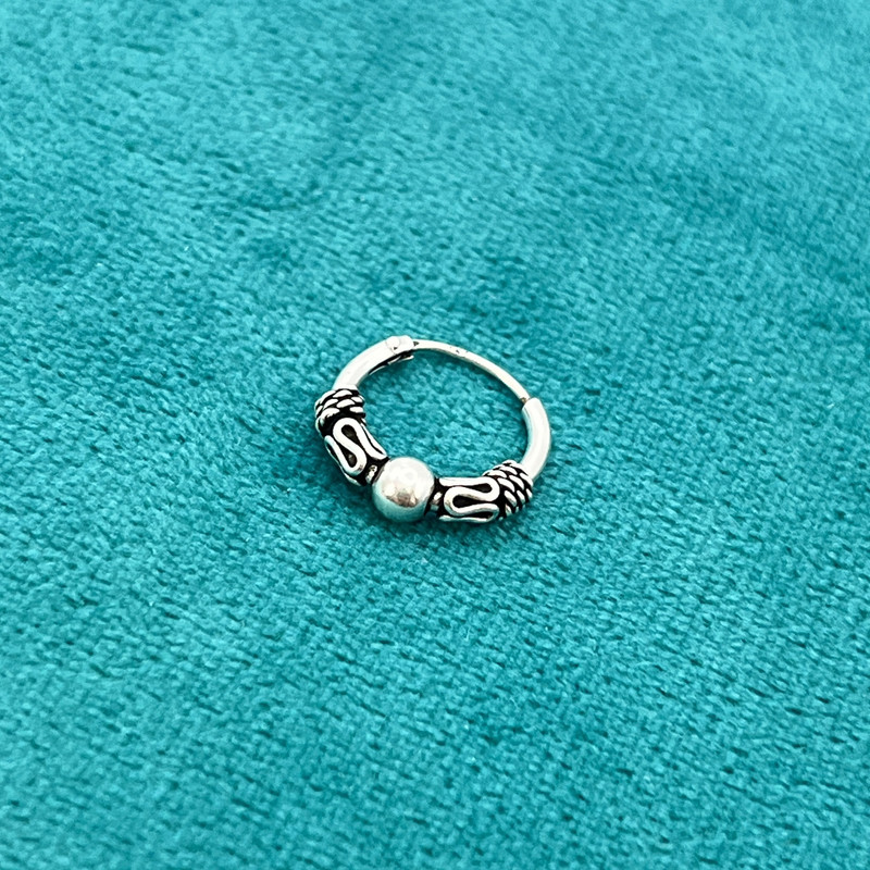 گوشواره حلقهای نقره زنانه مدل Ci 3415 گوشواره حلقهای نقره زنانه مدل Ci 3415