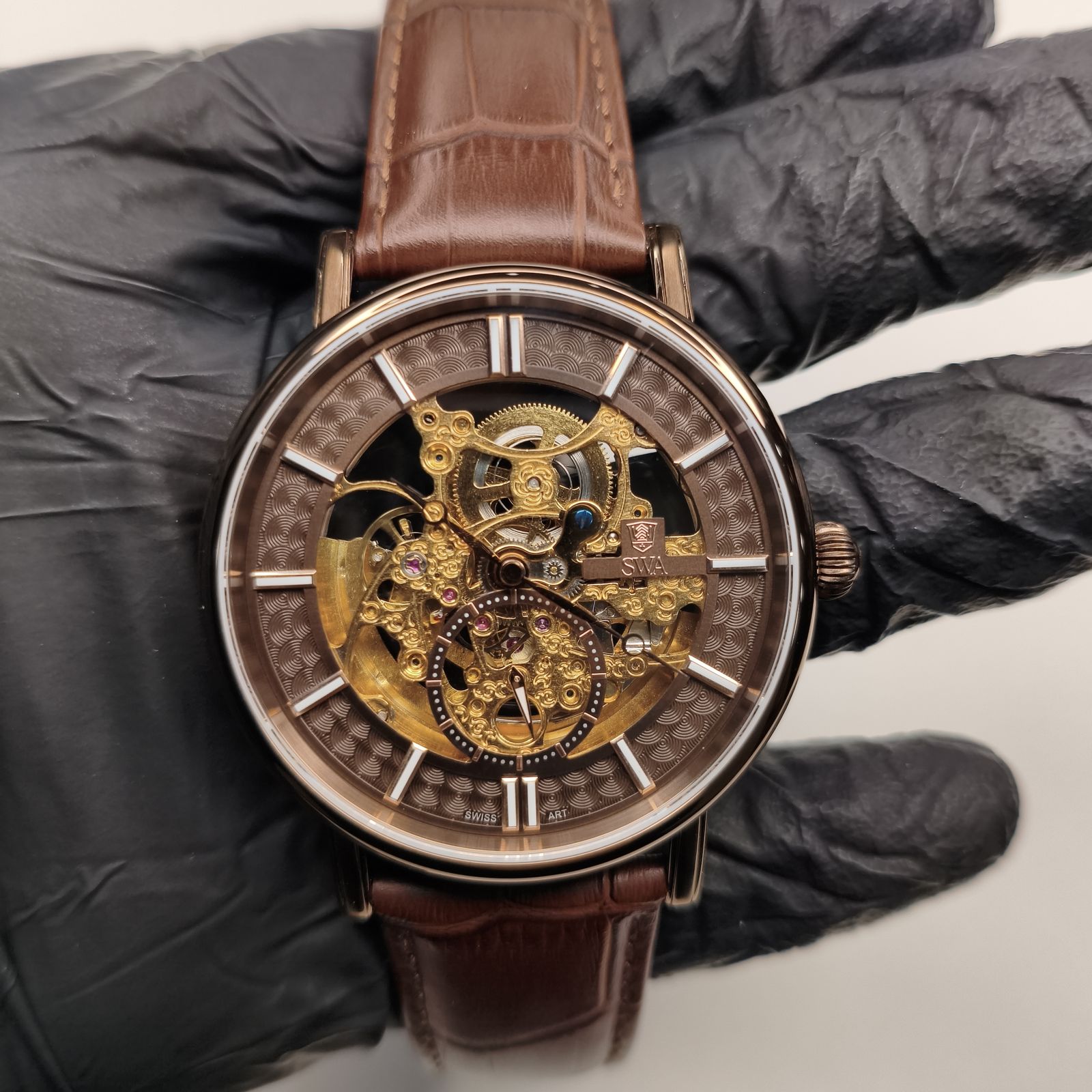 ساعت مچی عقربهای اتوماتیک مردانه سوئیس آرت مدل ANT155CF0505 - - 4