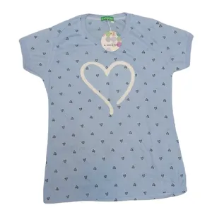 تی شرت دخترانه مدل قلب