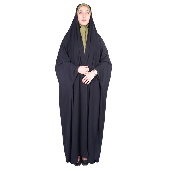 چادر دانشجویی شهر حجاب مدل بدون مچ کن کن ژرژت کد 8020