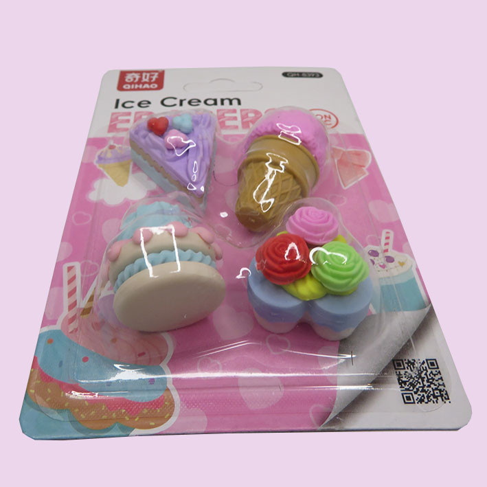 پاک کن مدل فانتزی مینیاتوری کیک بستنی دسر کد 02 مجموعه 4 عددی