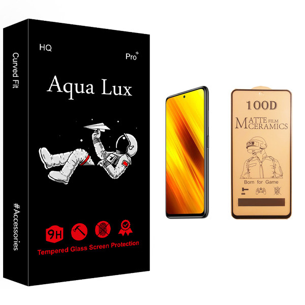 محافظ صفحه نمایش سرامیکی آکوا لاکس مدل +Pro مناسب برای گوشی موبایل شیائومی Poco X3