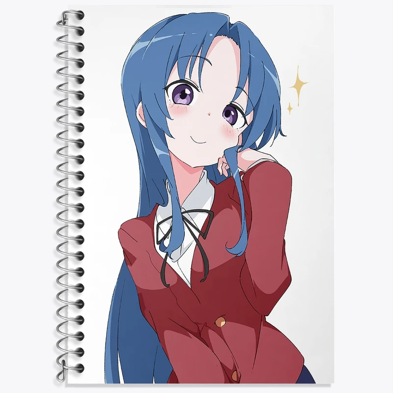 دفتر زبان 50 برگ خندالو مدل سه خط طرح آمی انیمه تورادورا کد 32481