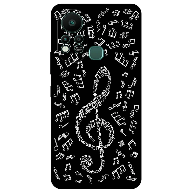 کاور مگافون طرح نوت موسیقی مدل 1370 مناسب برای گوشی موبایل اینفینیکس Hot 11s