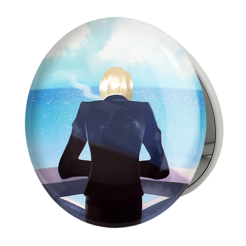 آینه جیبی خندالو طرح سانجی انیمه وان پیس One Piece مدل تاشو کد 11449 